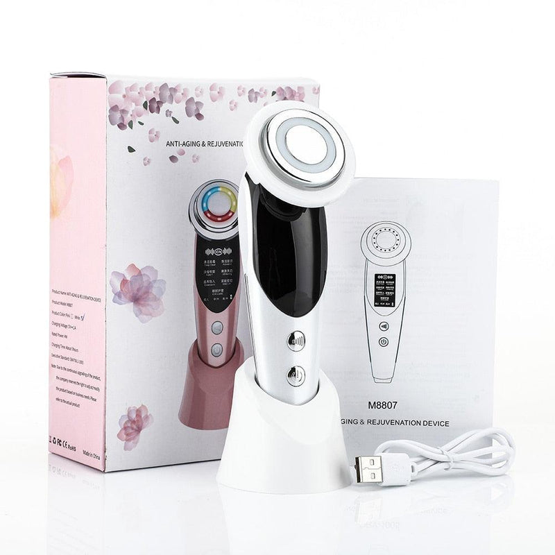 Massageador Rejuvenescedor Facial 7 em 1 - Anti-Envelhecimento - OutletNomad