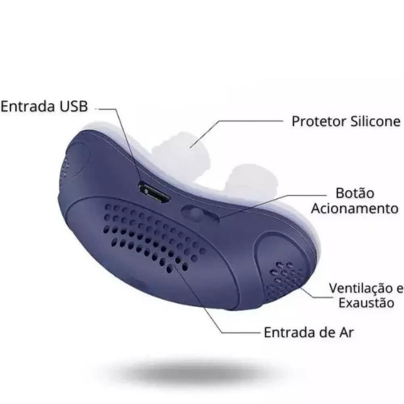 Anti Ronco Elétrico Mini Cpap - Aprovado pelos especialistas da CHEGA DE RONCO. - OutletNomad