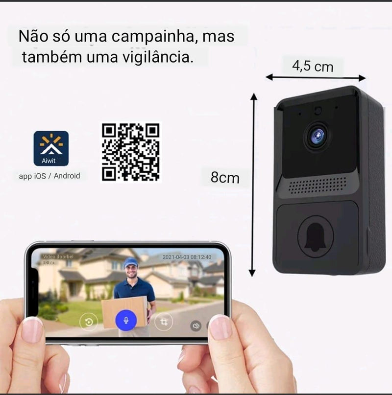 Campainha Wifi com Vídeo - OutletNomad