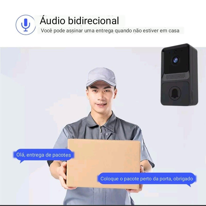 Campainha Wifi com Vídeo - OutletNomad